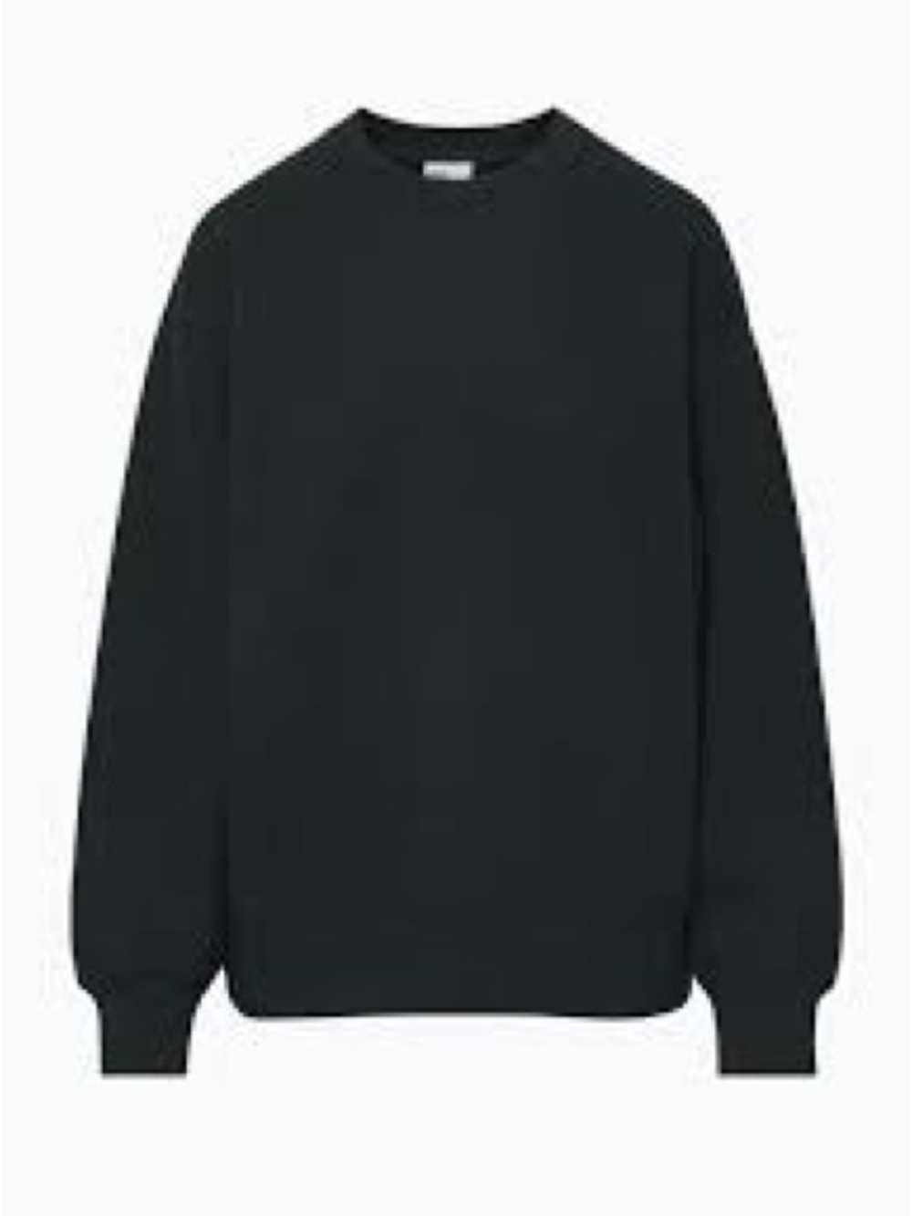050 TNA Black Oversized Crewneck Sweatshirt